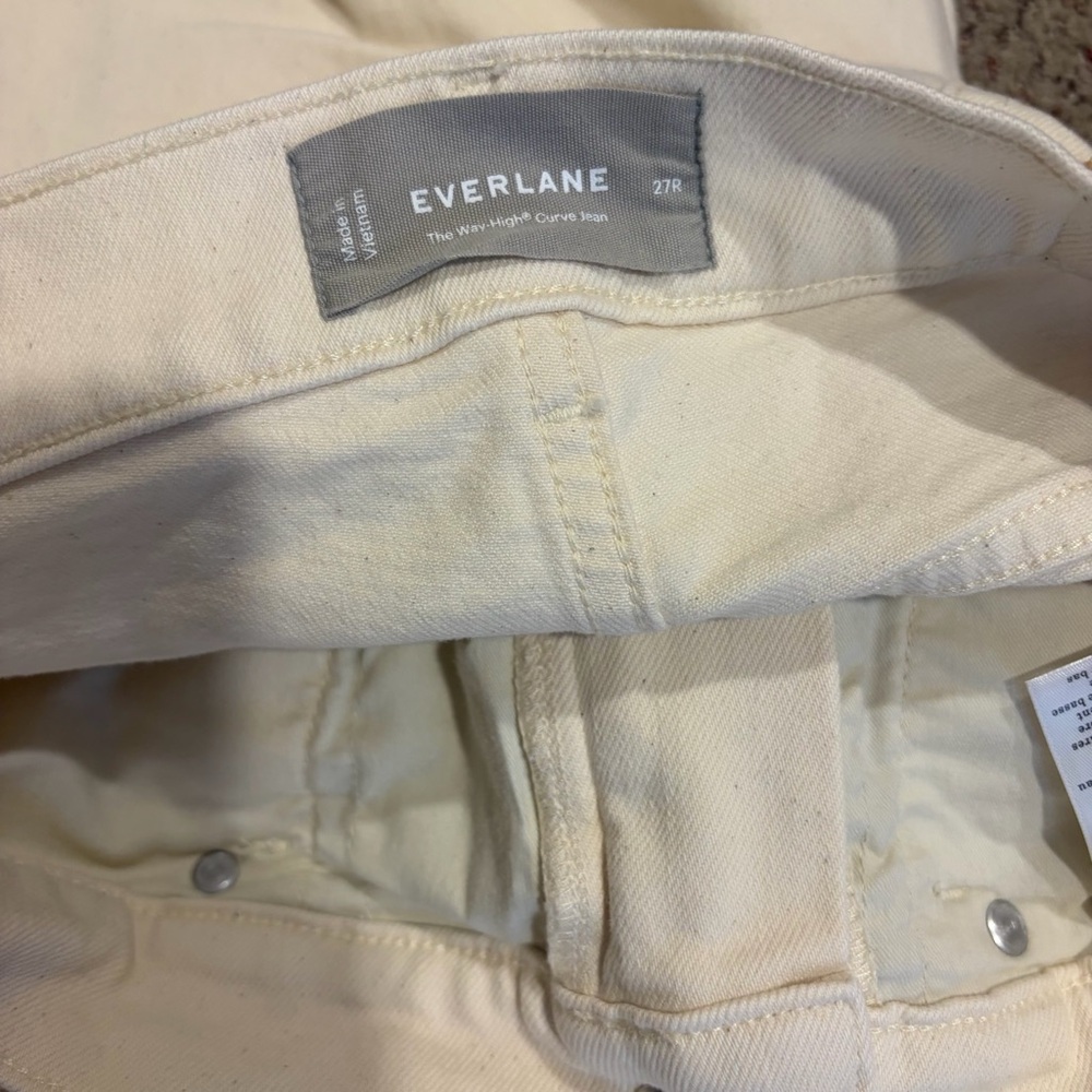Everlane Way-High Curve Barrel Leg Jean 27R - Picture 7 of 7